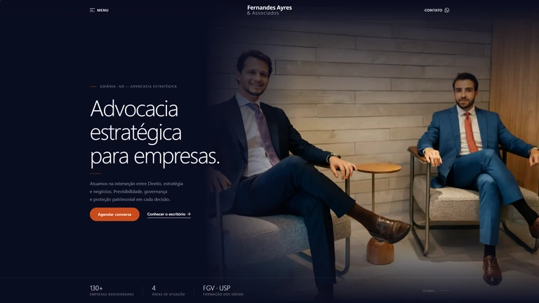 Site institucional da Fernandes Ayres