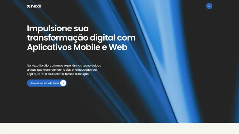 Homepage do projeto Nexo Solution