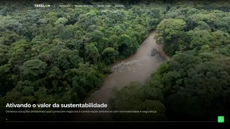 Projeto Treelon com frente institucional e comercial